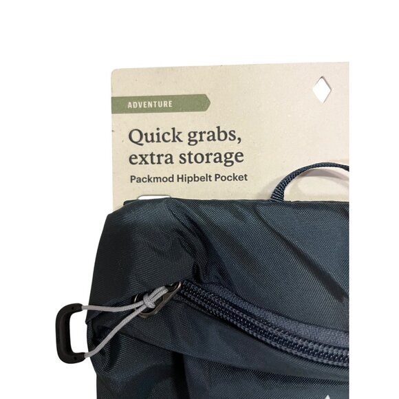 REI Co-op Packmod Hipbelt Pocket Stone Blue Recycled Nylon Hiking NEW - Picture 5 of 9